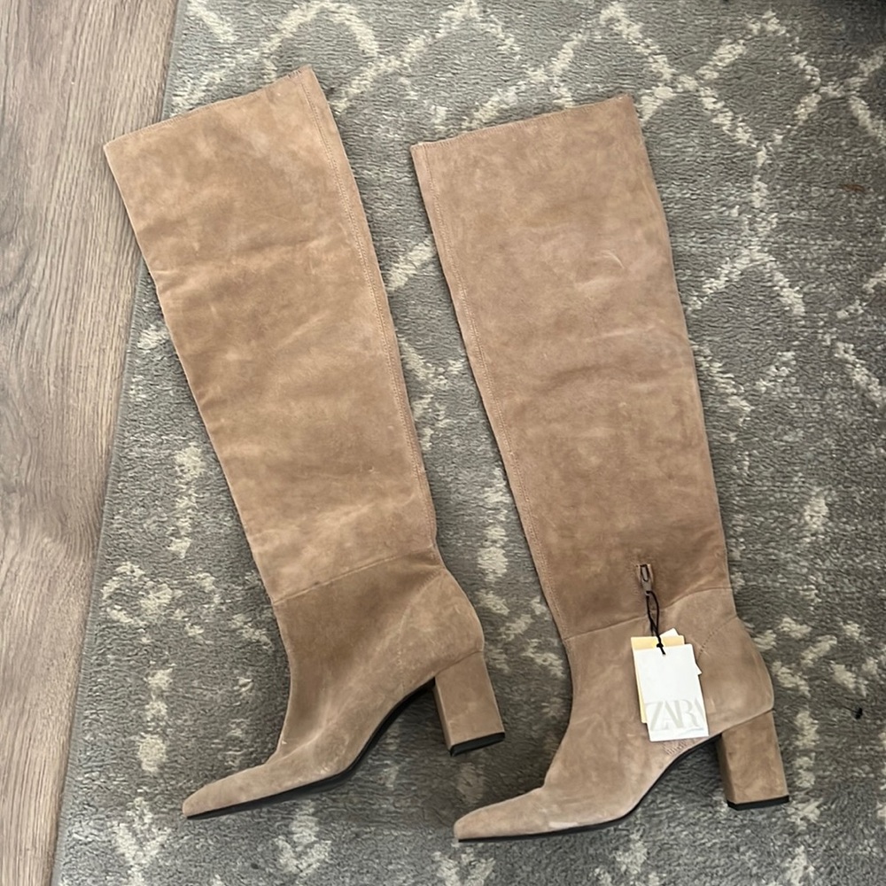 Zara knee high boots